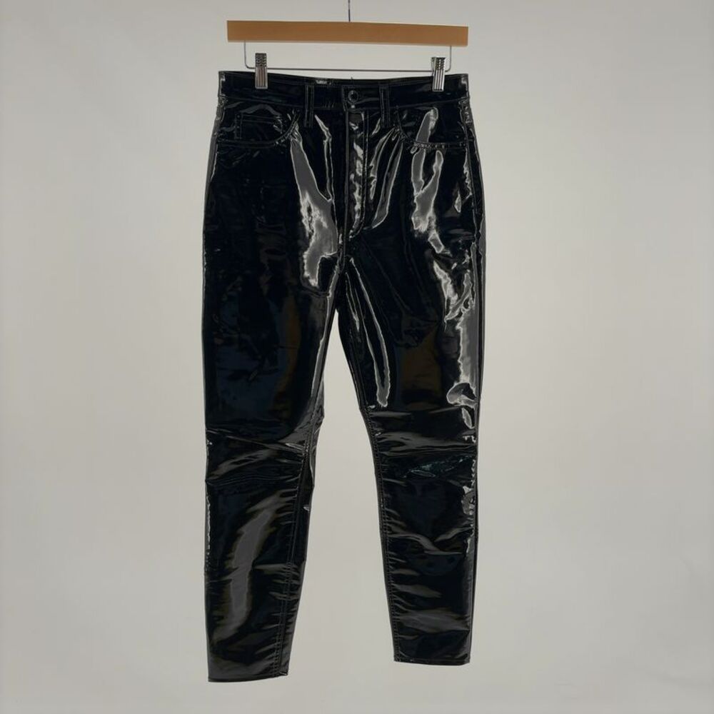 rag & bone High Rise Vinyl Patent Leather Skinny Pants